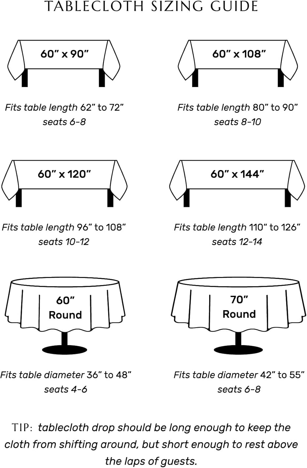 Solino Home Linen Tablecloth 60 x 144 Inch - 100% Pure Linen Light Natural Table Cloth for Rectangular Tables - Athena, Machine Washable Cloth Tablecloth for Summer - Image 5